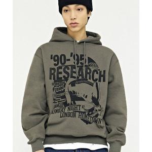 パーカー A'GEM/9 × .kom「VIVA STUDIO/ビバスタジオ」RESEARCH HOODIE /リサーチ プルオーバーパーカー メンズ