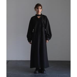 ワンピース レディース Cape flare dress