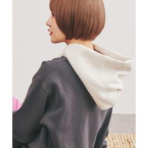 パーカー 「WEB限定」CVC裏起毛オーバーサイズフーディパーカー