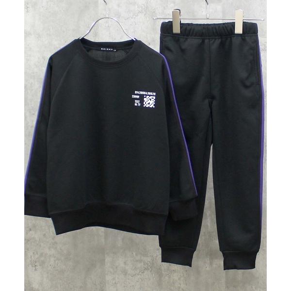 セットアップ ダンボールニット　4本ライン　BIGスウェット　セットアップ キッズ 子供服 男の子 ...