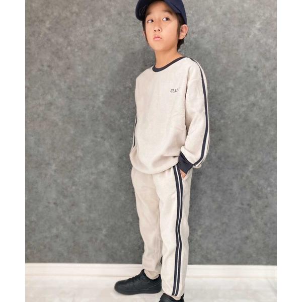 セットアップ フリース　ライン入り　BIGシルエット　セットアップ キッズ 子供服 男の子 女の子