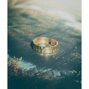 指輪 リング 「sterling silver」フリーサイズ 錆槌目リング メンズ レディース