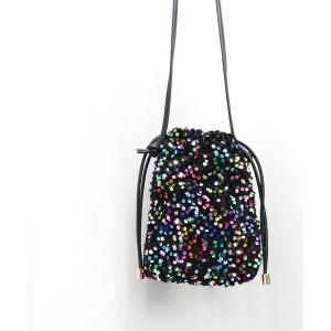 ショルダーバッグ バッグ カシュカシュ cachecache / スパンコール巾着ミニショルダーバッグ レディース