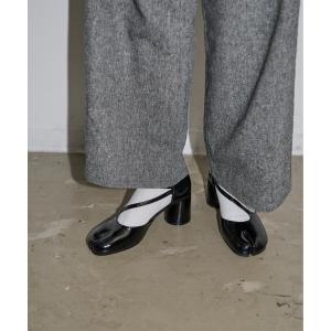 パンプス 足袋ストラップパンプス