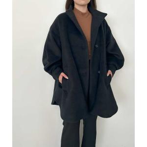 ピーコート pコート シャギーミドルコート レディース