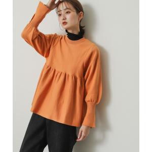 ニット セーター ストレッチペプラムセーター レディース