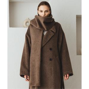 コート チェスターコート メンズ DOUBLE BRESTED SHAGGY MUFFLER COAT / ダブルブレストシャギーマフラーコート｜zozo