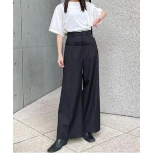 パンツ スラックス レディース Double Waist Pants