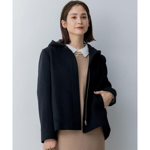 コート アウター 「飯豊まりえさん着用・Oggi12月号掲載」2WAYショートビーバー フーテッドコ...