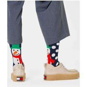 靴下 レディース Happy Socks Holiday Jumbo Snowman クルーソックス 10231155｜zozo