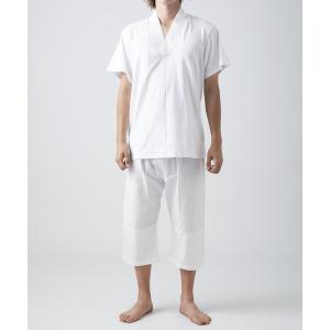 メンズ インナー 男性用 Tシャツ半襦袢・ステテコ2点セット S/M/L/LL 肌襦袢 肌着 男物 紳士用 下着 インナー 通年用 大人 メンズ 男性 洗える 和装 着物
