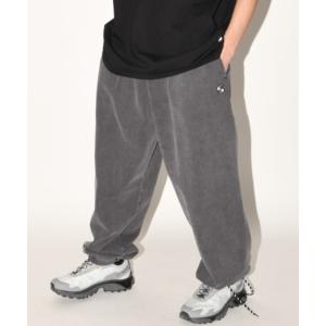 ワイドパンツ スウェットパンツ ジャージ 「オーバーダイ加工」スウェット ワイド ルーズパンツ（ユニセックス）Wide sweat trousers (pigment dye)