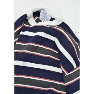 tシャツ 春ニット オーバーサイズ ロング Tシャツ（ユニセックス）L/S knit T-shirt (Multi border) メンズ レディース