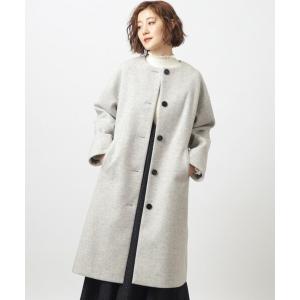 ノーカラーコート コート ワードローブの強い味方に！着回し優秀ノーカラーコート「S~3Lサイズ」 レディース