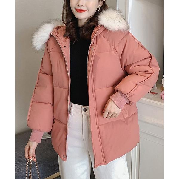 ダウンコート ダウンジャケット ファー付き　中綿　ブルゾン レディース