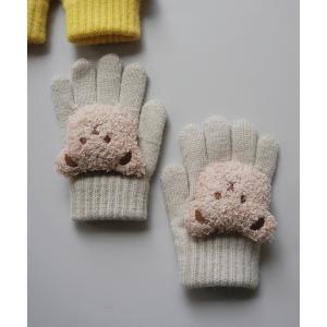 mezzo piano メゾピアノ mezzopiano アニマルフェイス マシュマロ手袋