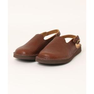 サンダル organic handloom オーガニックハンドルーム MEISSEN「本革」メンズ レザーバックストラップクロッグサンダル(マイセン)