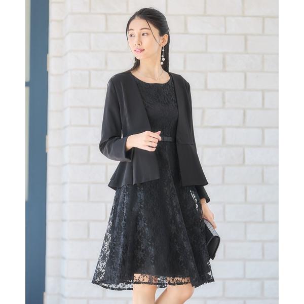 セットアップ ワンピーススーツ セットアップ ノーカラージャケット レディース