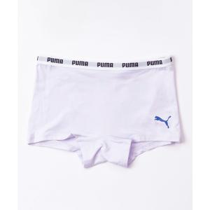 キッズ ショーツ レディース PUMA プーマ 子供用 ボクサーショーツ ブランドロゴ 起毛 保温 快適インナー ブリーフ 下着｜zozo