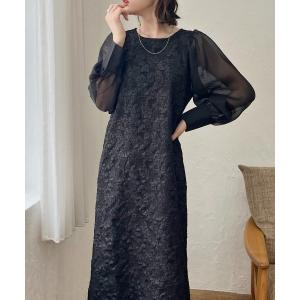 Olu.（オルドット） ドレス 3wayジャガードパフスリーブワンピース