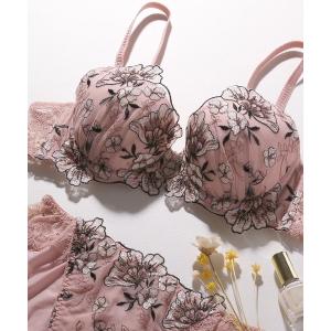 ブラジャー ショーツセット 「アンダー65〜80！バストの丸みにフィットして、かんたんボリュームアップ」ウルークルールズ  ブラジャー＆ショーツセット