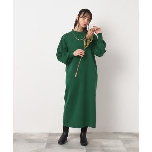 ワンピース 「一枚で高見え/体型カバー」大人のロングニットワンピース レディース