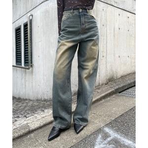 メンズ パンツ デニム ジーンズ 3.3 Field Trip／ルーズワイドデニムパンツ / ウォッシュド ジーンズ /Washed jeans /2｜zozo