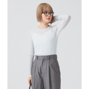 NOTRE emor（ノートルエモア） ブラウス シャツ asymmetry tulle tops