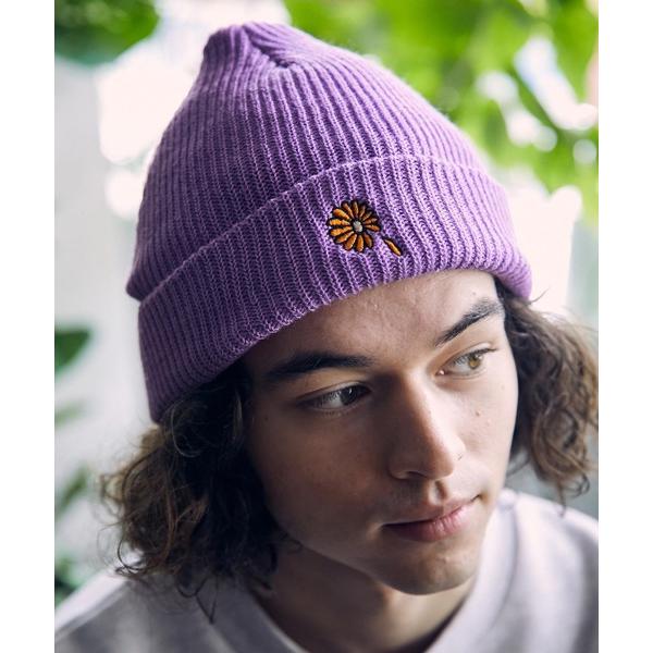 ニット帽 ニットキャップ mko11567- GERBERA EMB CORDUROY KNIT C...