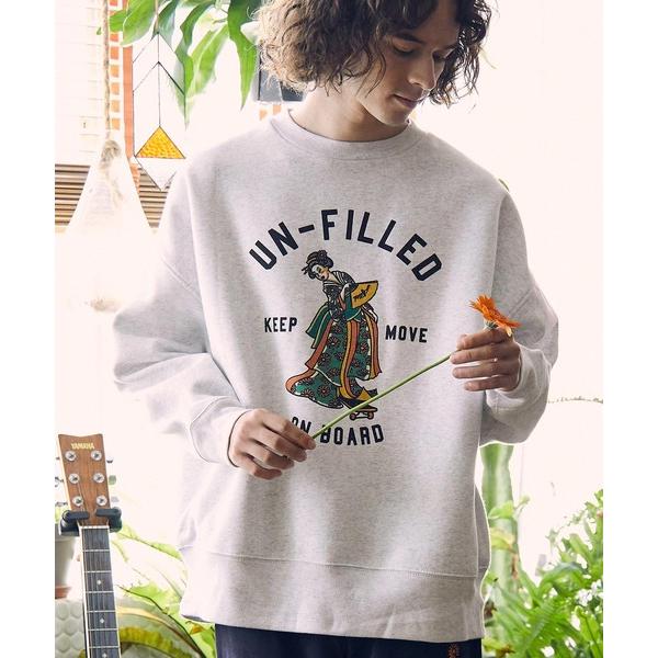 トレーナー スウェット msw1392- JAPAN TATOO GEIKOBIG SILHOUET...