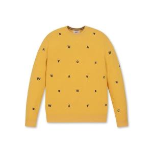 セーター ニット MENS WAACロゴ刺繍セーター メンズ