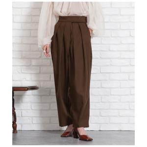 パンツ 起毛ツイルベルクロタックパンツ レディース