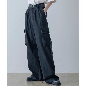 ワイドパンツ パンツ 「Alfred Alex」ルーズシルエットZIPポケット