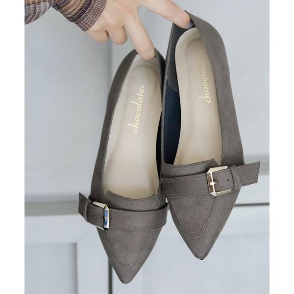 ローファー 晴雨兼用 ポインテッドトゥ ローファーパンプス「日本製」 レディース