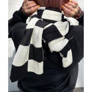 マフラー ストール 「HIKA/ヒカ」CHECKER柄マフラー レディース メンズ