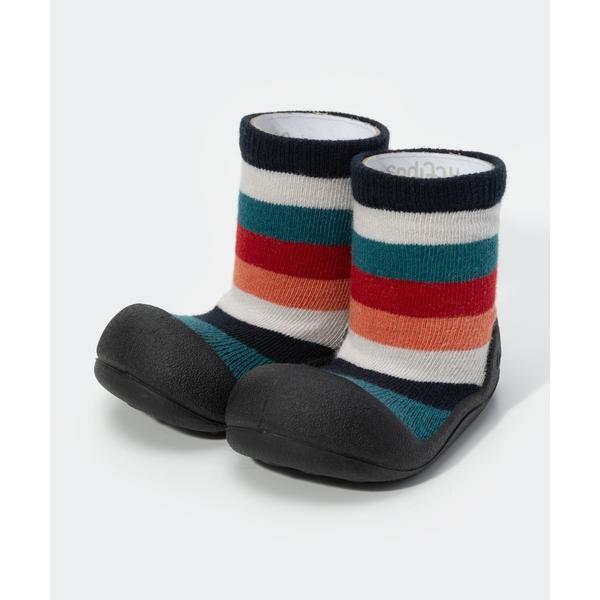 ベビーシューズ ATTIPAS アティパス ソックスシューズ レインボー