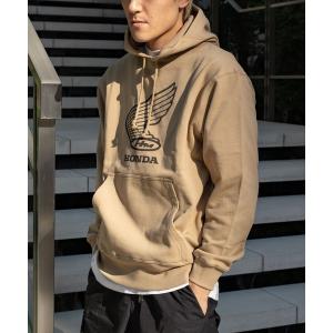 パーカー 「 HONDA / ホンダ 」 レトロウイングマークパーカー フーディ HONDA2302HD02-58 ONI メンズ レディース
