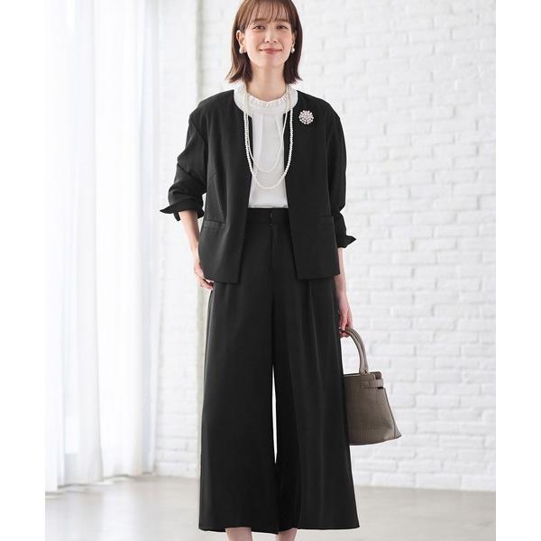 スラックス パンツ 洗える！２点セットアップ「Ｍ〜５Ｌ」 レディース