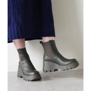 ブーツ BUENO （ブエノ） / 本革 厚底ウエッジソール サイドゴアブーツ Z8403 レディース