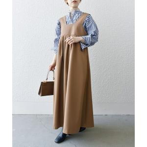 ワンピース ジャンパースカート SHIPS any: ツイル チノ ジャンパースカート レディース