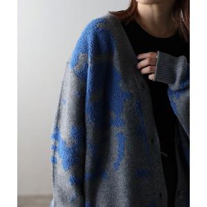 カーディガン ジャガードカーデ レディース