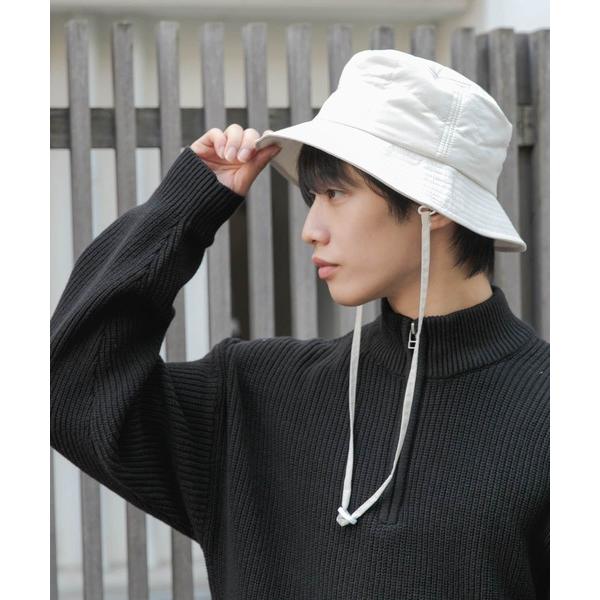 帽子 ハット キルティングコードバケットハット メンズ