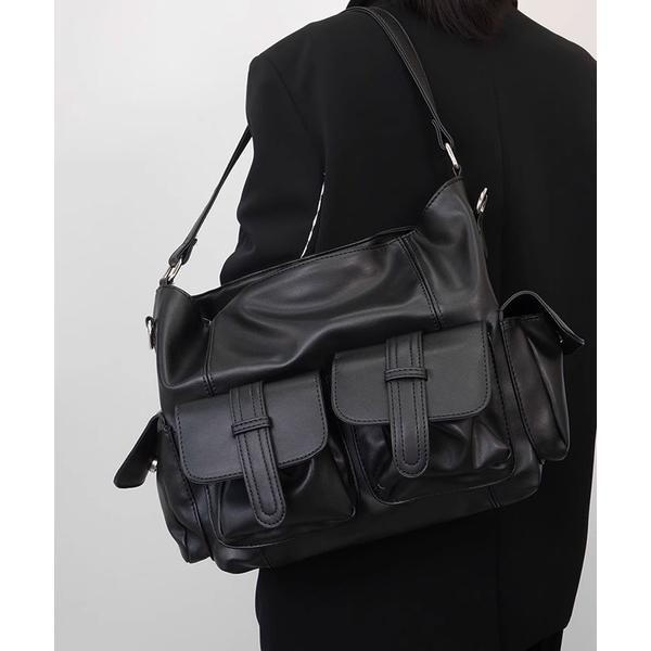 ショルダーバッグ multi pocket shoulder bag/マルチポケット ショルダーバッ...