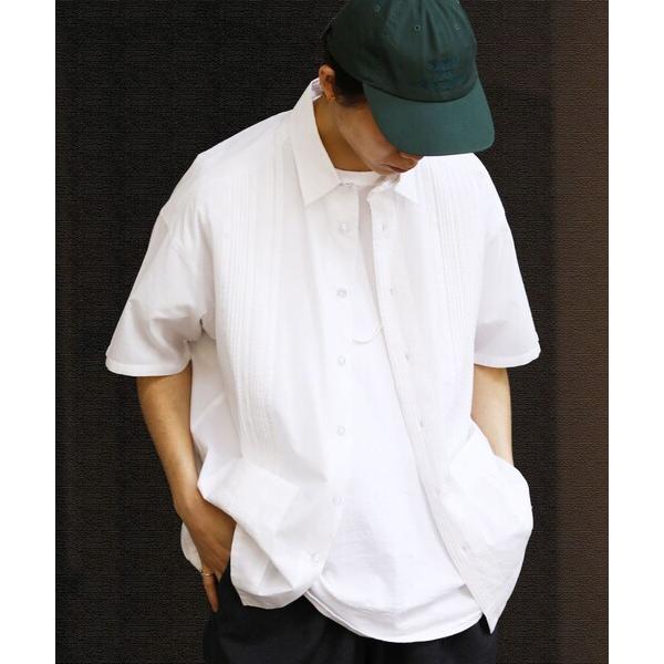 「FREAK&apos;S STORE」 7分袖シャツ LARGE ホワイト メンズ