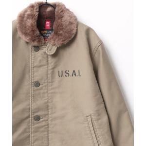 メンズ ジャケット ミリタリージャケット ALPHA INDUSTRIES/アルファインダストリーズ N-1 DECK JACKET/デッキジャケット｜zozo