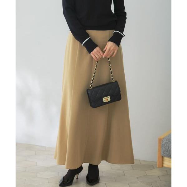 スカート ハイウエストナローフレアスカート