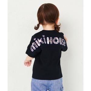 MIKI HOUSE（ミキハウス） tシャツ 切り替えロゴ半袖Tシャツ キッズ