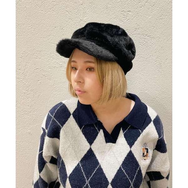帽子 キャスケット シャギーキャスケット レディース