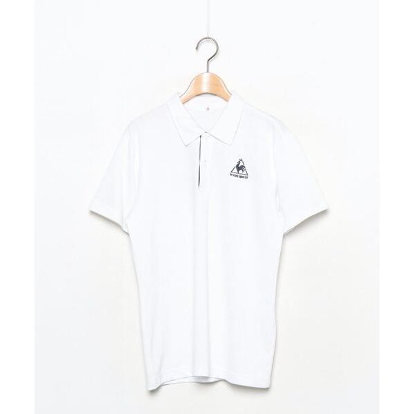 「le coq sportif」 ワンポイント半袖ポロシャツ M ホワイト メンズ
