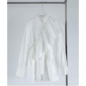 シャツ ブラウス サッシュツキフリルチュニック レディース